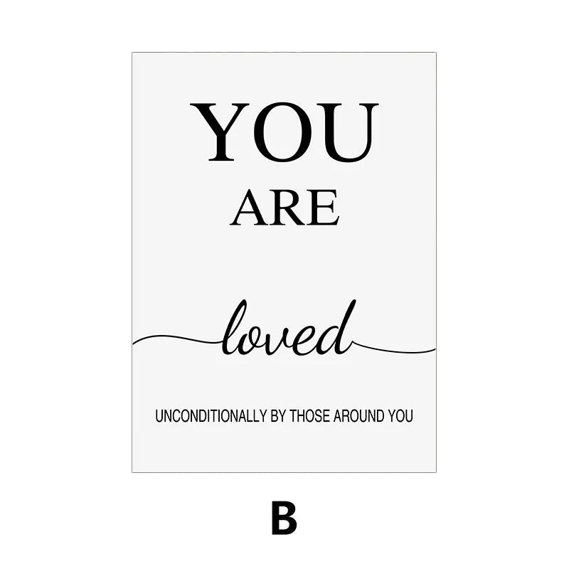 Motivational Quotes Poster - Modern Canvas Wall Art for Home & Office