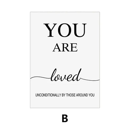 Motivational Quotes Poster - Modern Canvas Wall Art for Home & Office