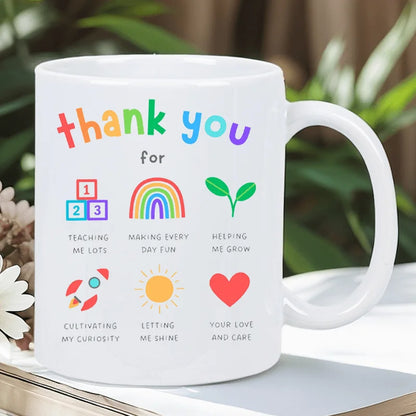 Teacher Appreciation Ceramic Coffee Mug Thank You Gift 320ml