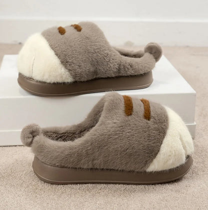 Fuzzy Cat Paw Slides Unisex