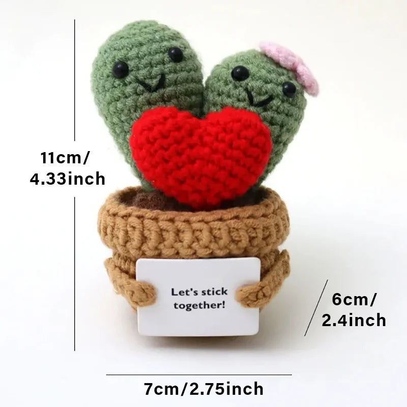 Handmade Crochet Pocket Hug Doll – Positive Energy Plush Gift