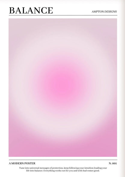 Pink Aura Butterfly Poster - Inspirational Canvas Wall Art for Bedroom