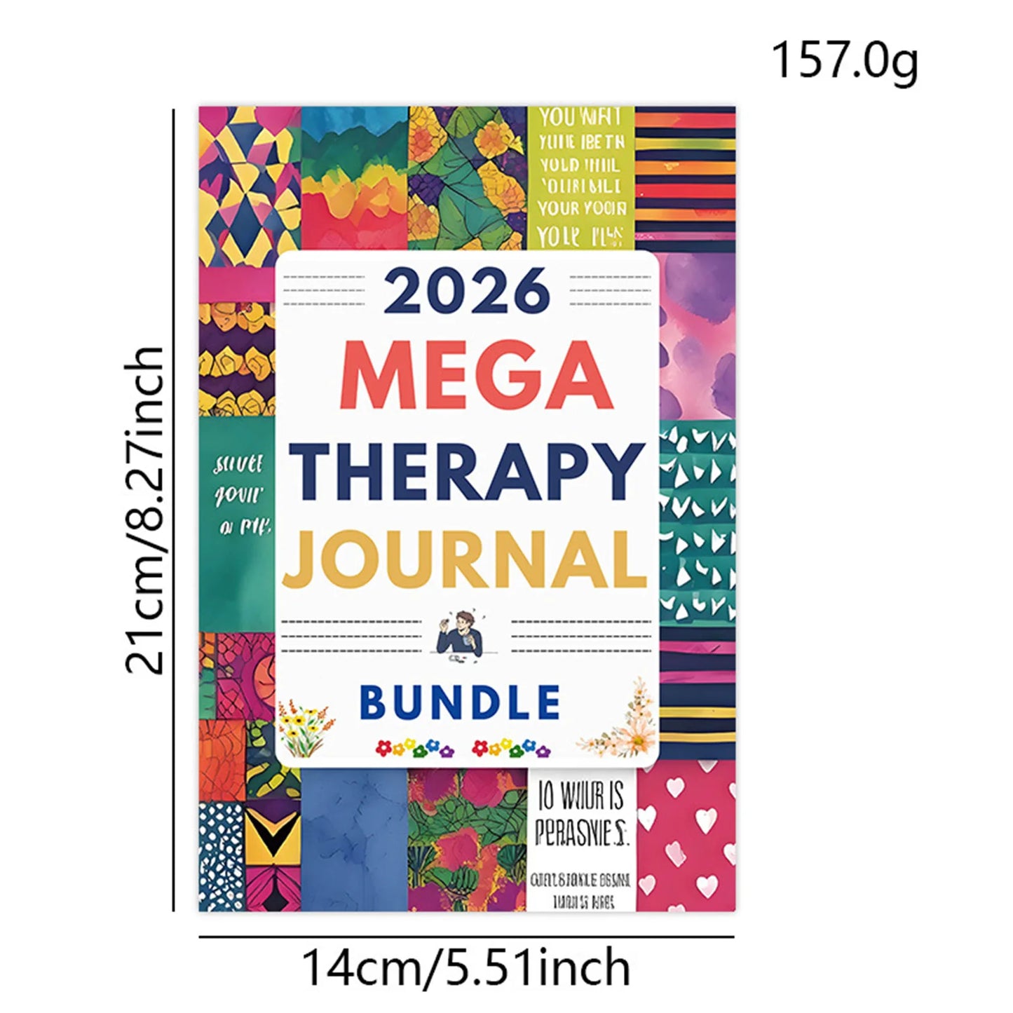 MEGA Therapy Journal - Self-Care Writing Tools with Guided Prompts