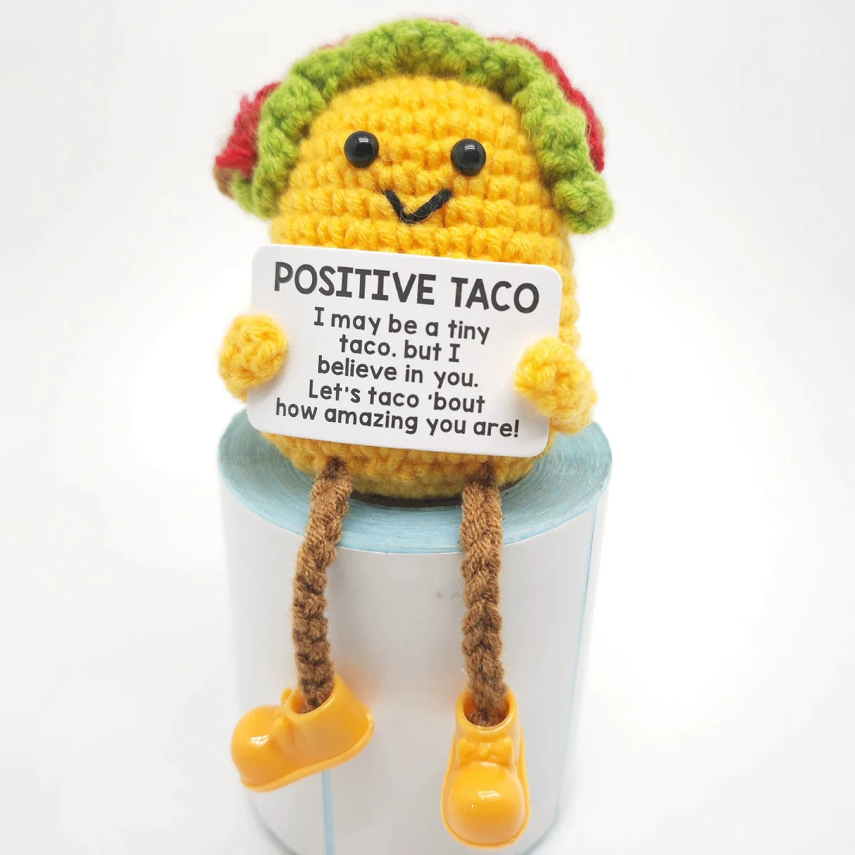 Handmade Crochet Pocket Hug Doll – Positive Energy Plush Gift