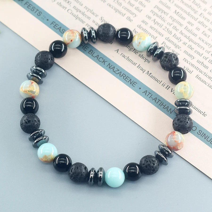 Natural Shoushan Stone Beads Bracelet – Confidence & Healing Gift