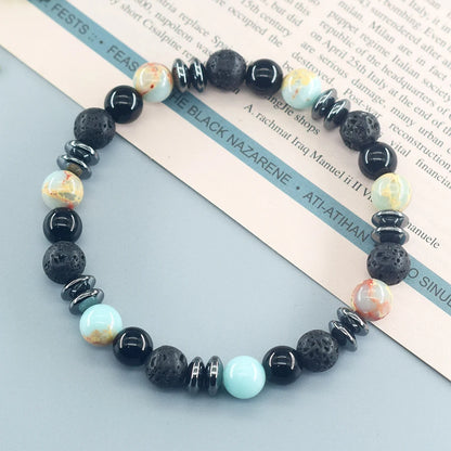 Natural Shoushan Stone Beads Bracelet – Confidence & Healing Gift