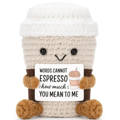 Handmade Crochet Pocket Hug Doll – Positive Energy Plush Gift