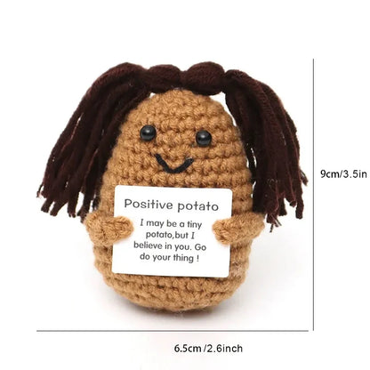 Handmade Crochet Pocket Hug Doll – Positive Energy Plush Gift