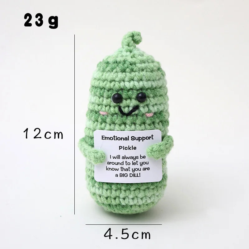 Handmade Crochet Pocket Hug Doll – Positive Energy Plush Gift