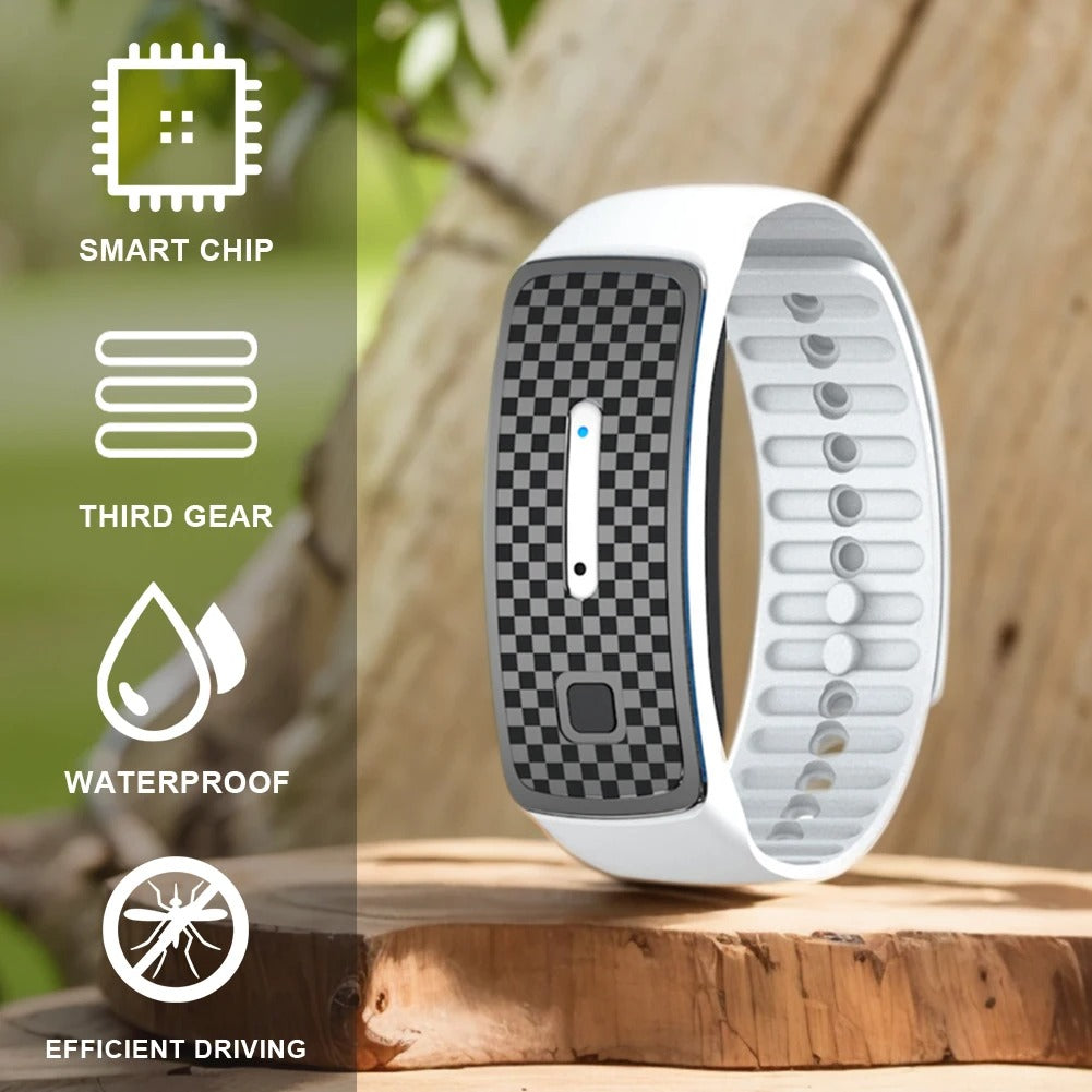 Ultrasonic Mosquito Repellent Bracelet USB Rechargeable