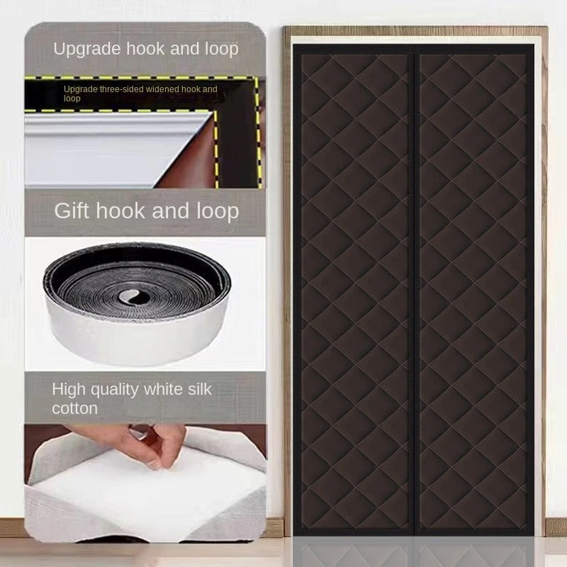 Magnetic Thermal Door Curtain Insulation – Draft Stopper Cover