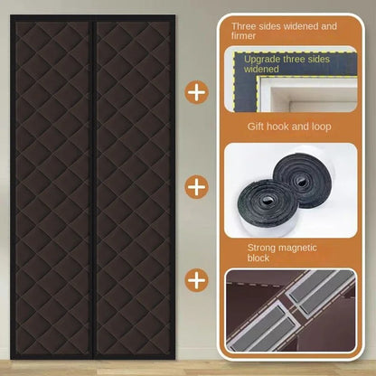 Magnetic Thermal Door Curtain Insulation – Draft Stopper Cover