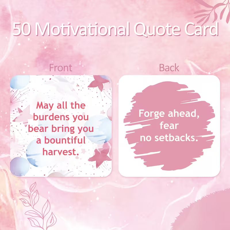 50 Motivational Affirmation Cards for Women | Daily Inspiration Set