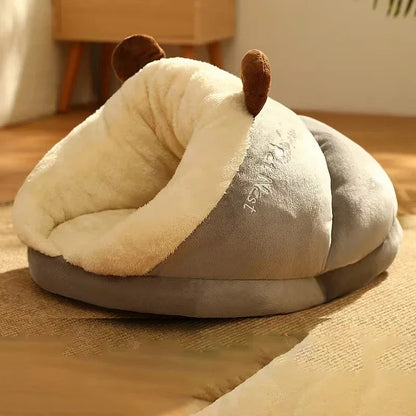 Cozy Paws Foldable Pet Cave Bed