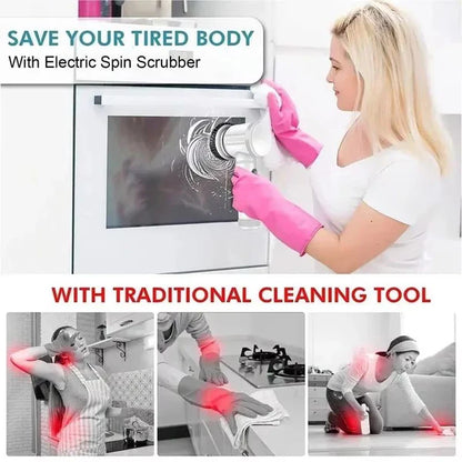 Power Spin Cordless Electric Home Scrubber Cleaning Brush