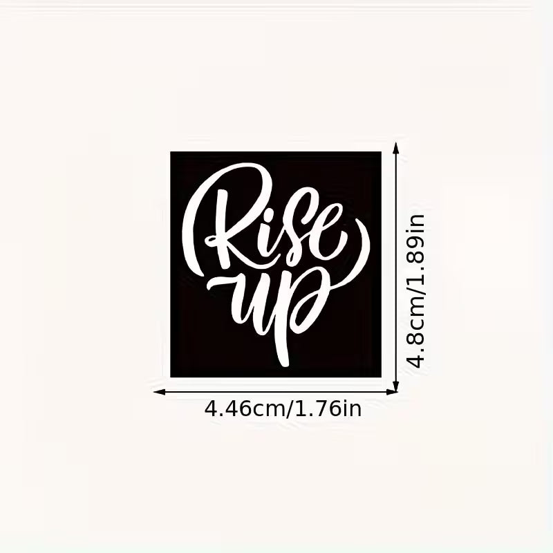 61PCS Black & White Motivational Vinyl Stickers for Laptops & More