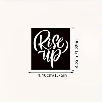 61PCS Black & White Motivational Vinyl Stickers for Laptops & More