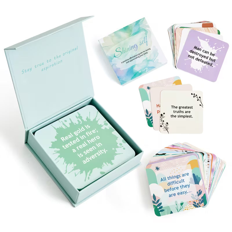 50 Motivational Affirmation Cards for Women | Daily Inspiration Set