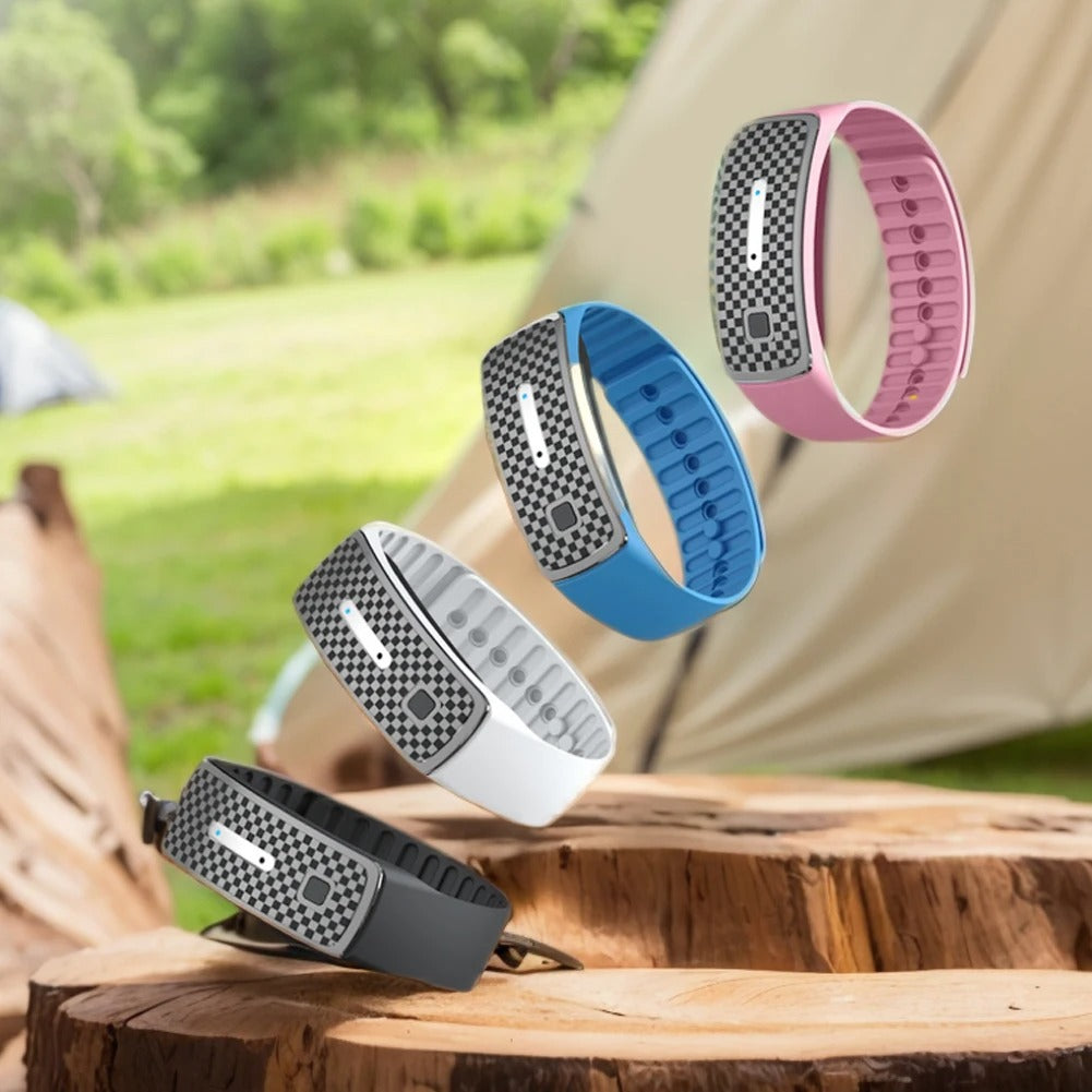 Ultrasonic Mosquito Repellent Bracelet USB Rechargeable