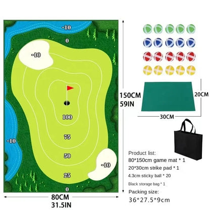 Portable Golf Chipping Game Set for Indoor Outdoor Family Fun