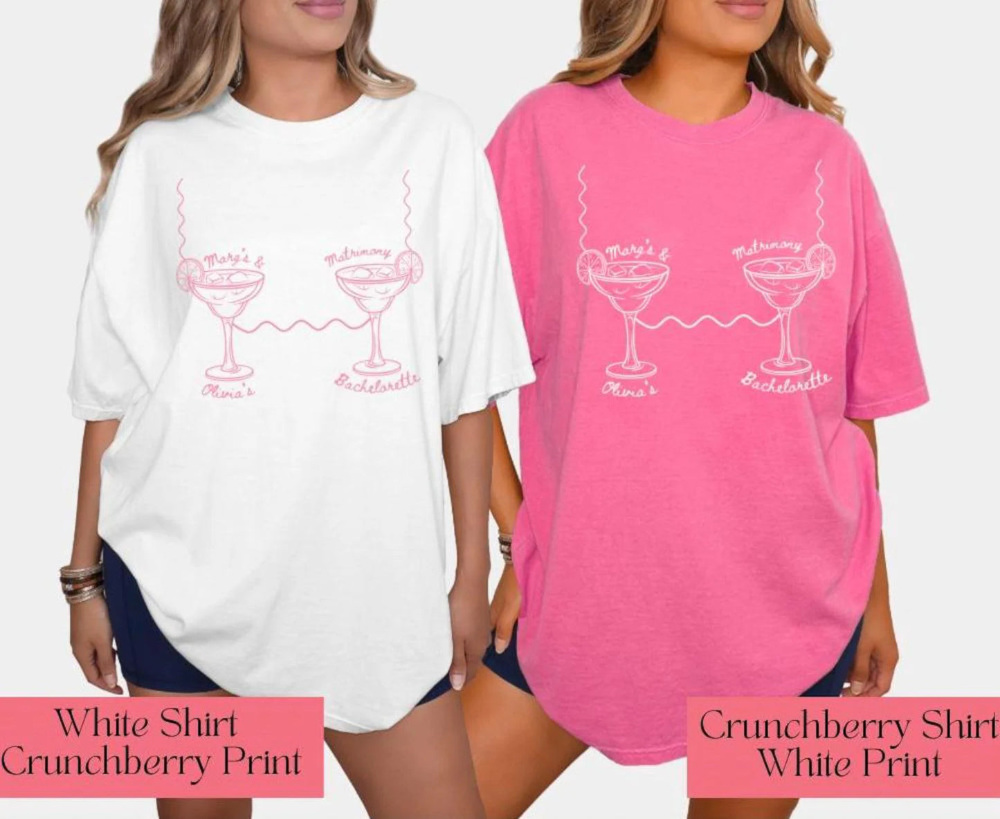 Margs and Matrimony Shirt Bachelorette Party Mexico Trip Tee