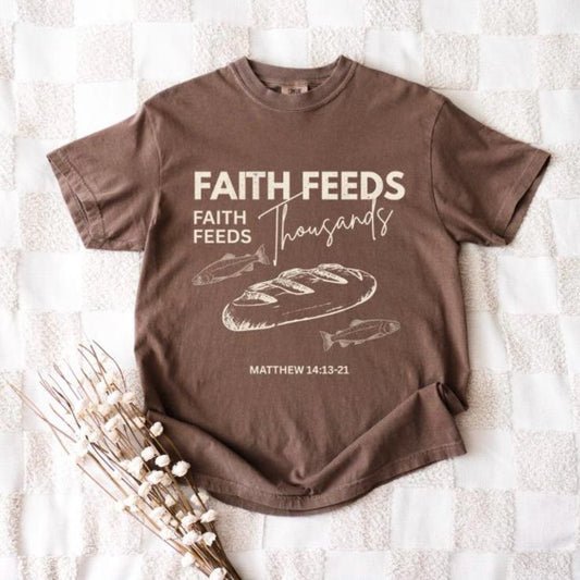Matthew 14 Shirt Christian Fisherman Tee Faith Based Trout Shirt