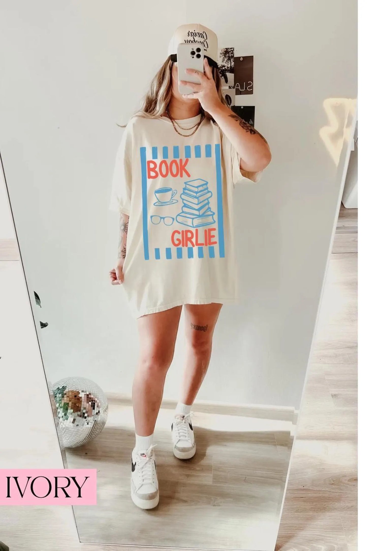 Book Girlie Shirt Book Lover Tee Books and Coffee Graphic T-Shirt