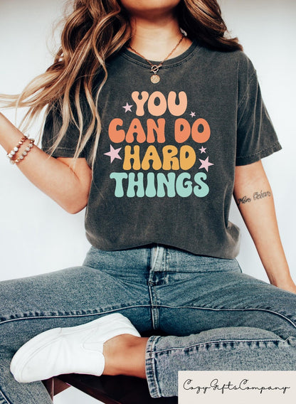 Cute Teacher Shirt, You Can Do Hard Things, Teacher Appreciation Gift, Back To School, Team Teacher Shirt, Teacher Gift, First Day Of School