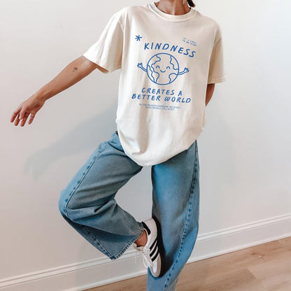 KINDNESS SHIRT, Be Kind T-shirt, Being Kind Creates A Better World, It's Cool To Be Kind, Positive Message Tee, Just Be Nice