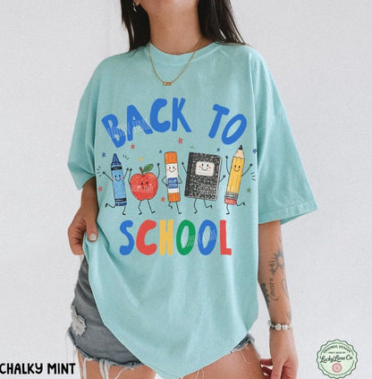 Teacher Back to School Shirt | Comfort Colors School Supplies Tee