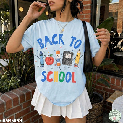 Teacher Back to School Shirt | Comfort Colors School Supplies Tee