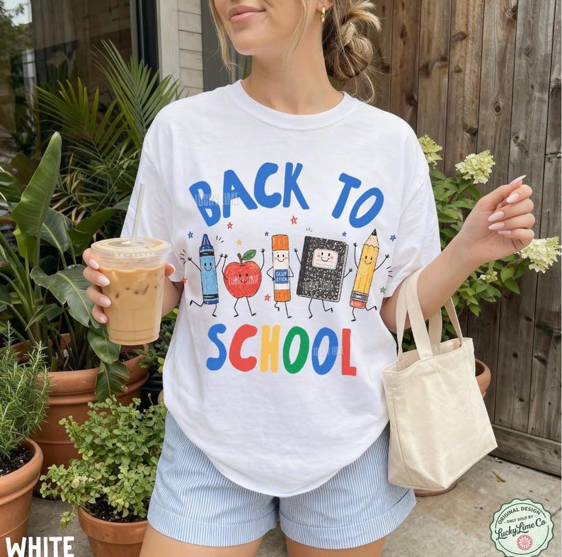 Teacher Back to School Shirt | Comfort Colors School Supplies Tee