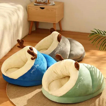 Cozy Paws Foldable Pet Cave Bed