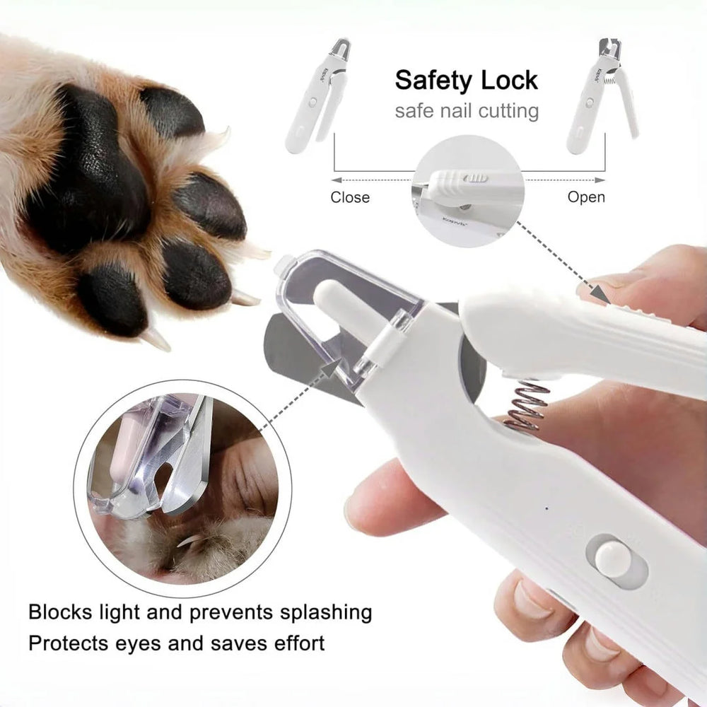 Electric Nail Grinder for Pets with LED Light & Low Noise