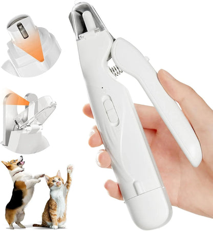 Electric Nail Grinder for Pets with LED Light & Low Noise
