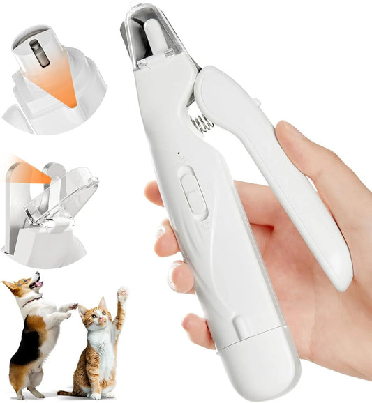 Electric Nail Grinder for Pets with LED Light & Low Noise