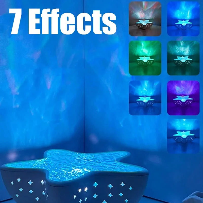 Starfish Ocean Wave Night Light Projector