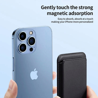 Magnetic Leather Card Holder Wallet for iPhone